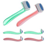 LALAFINA Afeitadora Desechable para Mujer 6 Piezas, Maquinilla de Afeitar Portátil para Vello en Brazos, Axilas y Zona Íntima, Tamaño Compacto para Viaje, Cuchilla con Color Aleatorio