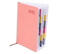 LALAFINA Agenda Planificadora Diaria Color Rosa Cuaderno de Notas para Oficina y con Diseño y Suave para Organizar Proyectos y Desarrollar Productivos