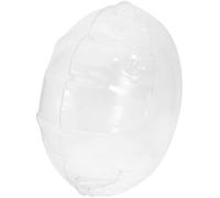 LALAFINA Almohada Inflable Redonda de PVC Transparente, Ligera y Portátil, Adecuado para Sofá y Viajes en Tren, Inserto Resistente al Agua y Diseño Compacto