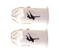 LALAFINA Bolsa para Zapatos de Ballet Punta 2 Piezas de Pelusa Cordón, Accesorio para Almacenamiento y Transporte, Adecuado para Niñas y Entrenamiento de Danza