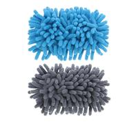 LALAFINA Borrador de Microfibra de Chenilla Lavable a Mano para Pizarra, Esponja de Limpieza Azul, 2 Piezas Adecuado para Escuela y Hogar