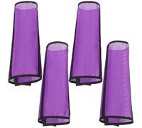 LALAFINA Botas de Malla Transpirables Pack de 4 Piezas para Patas de Caballo Barras de Soporte Integradas Púrpuras, Accesorio Confiable para Proteger Patas en Exteriores