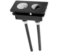 LALAFINA Botón de Descarga de Inodoro Rectangular Doble Descarga Plástico para Tanque de Baño Uso Diario Fácil Reemplazo