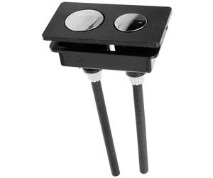 LALAFINA Botón de Descarga de Inodoro Rectangular Doble Descarga Plástico para Tanque de Baño Uso Diario Fácil Reemplazo