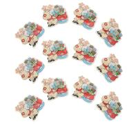 LALAFINA Broches Navideños Purpurina y Luz LED Esmaltados en Plástico Electrónica Incorporada 25 Perfectos para Bolsas y Otras Ocasiones Festivas