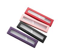 LALAFINA Caja De 4 Pcs Embalaje De Carcasa Documento De La Pluma Menón De Almacenamiento Caja De Lápiz Lápiz Fuente De Lujo Pen Vacío Case De Lápiz Pen Ben Case Gel Ben Ben Ben Chaños