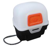 LALAFINA Caja Porta Lámparas para Actividades al Aire Libre y Supervivencia Resistente a Impactos, de Plástico Blanco, Interior Amortiguador para Faros Delanteros de Camping