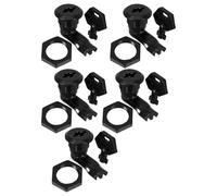 LALAFINA Cerradura de Pestillo para Armario Eléctrico Negra 2.36X1.18X1.18In Bloqueo Seguro y Montaje Sencillo sin Herramientas para Aplicaciones Industriales y Residenciales en Cajas de