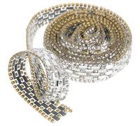 LALAFINA Cinta de Rhinestone Autoadhesiva para Decoración DIY Accesorios de Ropa y Manualidades para Bodas y Fiestas Brillante y Ligera de Usar