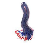 LALAFINA Cintas para Medallas Deportivas Rojas Blancas y Azules con Gancho Triangular 25X85 CM 15 Unidades Cordones para Premios Estudiantiles Eventos y Competencias