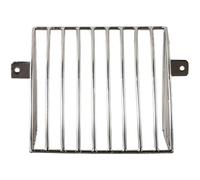 LALAFINA Colador de Acero Inoxidable para Drenaje Lateral en Balcón y Canalón Grandes Aberturas, Filtro Antibloqueo y Protección contra Hojas, 1 Set Plata