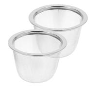 LALAFINA Coladores de Té de Malla Fina Acero Inoxidable 2 Piezas Prácticos para Té Suelto Dimensiones 6,5 CM Diámetro Uso en Hogar