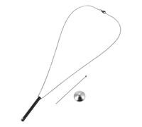 LALAFINA Collar Colgante de Urna Cilíndrica de Acero Inoxidable Negro para Cenizas de Mascotas y Seres Queridos, Ligero, Portátil y Unisex, Pack de 3 Piezas