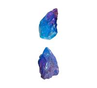LALAFINA Columnas de Cristal Natural en Forma Aleatoria Artesanías Únicas y Hermosas 2 Piezas Piedras de Colores para Decoración de Escritorio y Hogar