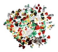 LALAFINA Confeti Decorativo Paquete de 1 Varios estilos de Plástico Reutilizable y Adorable para Mesa de Fiesta Temática de Póker Adecuado para Manualidades DIY y Bolsas Varios estilos