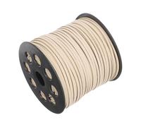 LALAFINA Cordón 90 Metros por Rollo de Gamuza de Microfibra para Hacer Pulseras y Collares DIY, Textura Cómoda, 2.6mm Adecuado para Joyería Artesanal
