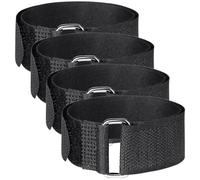 LALAFINA Correas para Crampones de Hielo Antideslizantes, 4 Piezas de Nylon Ajustable, Unisex para Uso en Nieve y Montaña, Compatibles Zapatillas de Trekking, Fácil de Limpiar y Guardar