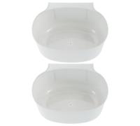 LALAFINA Cubo de Basura de Cocina Colgante de Plástico para Puerta de Armario, Ahorro de Espacio, Versátil, Paquete de 2 Piezas Adecuado para Oficinas y Dormitorios