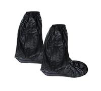 LALAFINA Cubrezapatillas y Suela Antideslizante Impermeables de Caña Alta para Hombre, Cierre de Cremallera y Banda Elástica, Material PVC Resistente Talla XXL