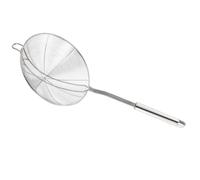 LALAFINA Cucharón Colador de Acero Inoxidable con Mango Ergonómico Resistente al Calor, Doble Malla para Colar Pasta y Freír Alimentos en Ollas Calientes