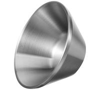 LALAFINA Cuenco de Afeitar Cómodo y Seguro Reutilizable de Acero Inoxidable, Cuenco de Afeitar, Plata, Grande, Superficie Lisa, Base Estable para Hombres, Barberías y Familias