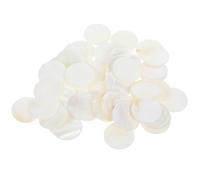 LALAFINA de Conchas Marinas Naturales Redondas Dijes Planos 50 Piezas con Agujero Accesorios Náuticos para DIY y Adornos Marinero para Manualidades