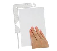 LALAFINA de Posicionamiento Metálica para Encuadernación de Herramienta de Medición Precisa y Guía de Portadas para Scrapbooking y Manualidades