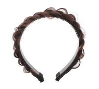 LALAFINA Diadema Trenzada de Fibra Resistente y Abs para Mujer y Niña, Aspecto Natural y Antideslizante Adecuado para Bodas y Uso Diario Todo el Año