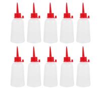 LALAFINA Dispensadores de Pegamento Vacíos Punta Aguja, 10 Botellas Exprimibles de 100 Ml en Plástico Blando, para Bricolaje y Aplicación de Pintura