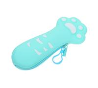 LALAFINA Estuche De Lápices De Silicona Cute Diseño De Patita De Gato Portátil y Ligero para Escuela y Oficina Organizador Multifuncional para Niño Niña y Niñas