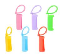 LALAFINA Estuche de Silicona para Aceites Esenciales 6 Fundas Protectoras, Fácil de Montar y Transportar Botellas de Rodillo de 10 Ml para Aromaterapia