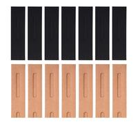 LALAFINA Estuche Plegable para Bolígrafos de Papel Kraft, Color Negro y Natural, Paquete de 30 Unidades Ventana, Funda para Bolígrafo para Oficina, Escuela y Obsequio Varios Estilos