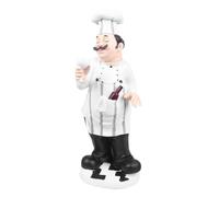 LALAFINA Figura Decorativa de Chef para Cocina Estilo Europeo, Estatua para Centro de Mesa, Adecuada para Adorno de Hogar y Cafeterías