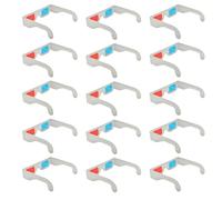 LALAFINA Gafas Anaglifo 3D de Cartón Rojo y Azul, 50 Unidades para Películas DVD y Entretenimiento en Grupo