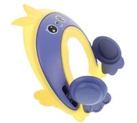 LALAFINA Gorro de Ducha para Bebés Ajustable y Resistente al Agua Visera de Plástico Color Limón para Proteger Ojos y Oídos Lavado de Cabello