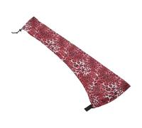 LALAFINA Gorro para Peluca Ajustable Rojo Diseño de Leopardo, Material de Poliéster Transpirable y Resistente al Sudor, Cordón para Ajuste Cómodo en Fiestas y Mañanas Ocupadas