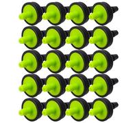 LALAFINA Goteros de Riego Compensación de Presión Flujo Constante 30l Plástico Negro para Cultivos y Tomates en Camas Traseras y Viveros Pack de 200 Unidades
