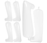 LALAFINA Hormas Inflables para Botas de Caña Media 32cm, 3 Pares | PVC Blanco, Boca Válvula Antirretorno, Curvado, Viaje y Orden del Armario, para Caña Recta