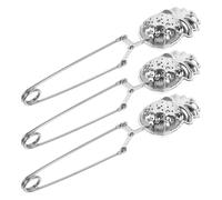 LALAFINA Infusor de Té de Acero Inoxidable 304 Colador de Té Diseño de Piña Reutilizable 3 Piezas para Uso Familiar y Preparación en Hogar