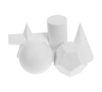 LALAFINA Juego de 5 Piezas de Figuras Geométricas de Resina Efecto Yeso Mini Modelos 3D para Dibujo y Bocetos Figuras Educativas para Práctica Artística y Decoración del Hogar