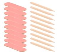 LALAFINA Juego de 50 Mini Empujadores de Cutículas de Madera Desechables Bloques Pulidores Finos para Cuidado de Uñas Profesional y Manicuras en Casa