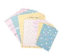 LALAFINA Juego de 6 Sets de Papel de Carta Sobres de Papel Suave y Diseño Floral Hermoso para Escritura Creativa y Cartas Obsequios