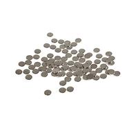 LALAFINA Kit De 100 Colgantes De Acero Inoxidable Pulido Dijes Redondos Planos Para Hacer Collares Pulseras y Más
