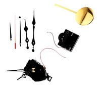 LALAFINA Kit de Mecanismo de Reloj de Pared Péndulo de Metal y Caja de Música Carillón, Práctico para Reparación y Manecillas de Repuesto en Proyectos DIY