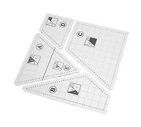 LALAFINA Kit de Plantillas Acrílicas para Patchwork y Acolchado DIY Transparentes para Costura Bordado y Manualidades Herramientas Prácticas para Quilting Casa