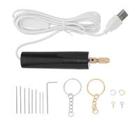 LALAFINA Kit de Taladro Eléctrico para Joyería con Motor Silencioso, Ligero y Fácil de Manejar, Accesorios con Brocas de 0.8mm a 1.2mm para Trabajar Madera y Resina en Manualidades DIY