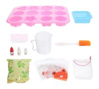 LALAFINA Kit para Hacer Jabón Artesanal para Principiantes Suministros DIY Base Segura Pigmentos y Esencias Aleatorias Material Completo para Jabón Casero y Manualidades Creativas
