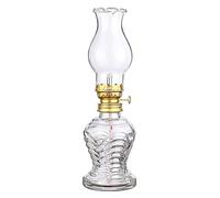 LALAFINA Lámpara de Queroseno Linterna Clásica de Llama Ajustable Vintage Fácil de Usar E Instalar de Transparente para del Hogar