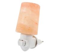 LALAFINA Lámpara de Sal de Cristal Enchufe Luz Incandescente Monocromática Pequeña de Pared y Mesa para Dormitorio Pasillo y Baño Energético y Seguridad
