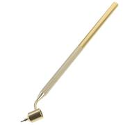 LALAFINA Lápiz de Retoque para Coche Punta Inclinada y Aluminio Dorado, Bolígrafo Reparador de Rayones para Pintura de Automóvil y Detalles Finos